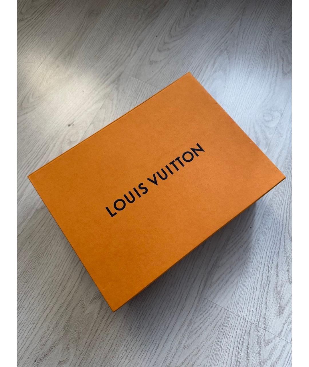 LOUIS VUITTON Белые текстильные низкие кроссовки / кеды, фото 9