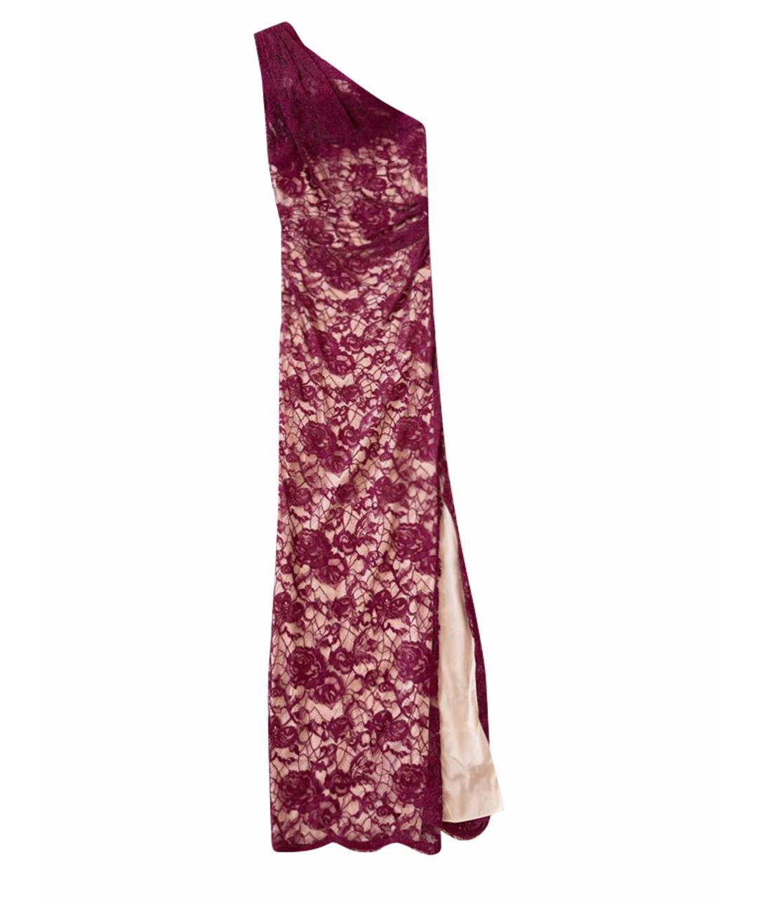 EMILIO PUCCI Бордовое кружевное вечернее платье, фото 1