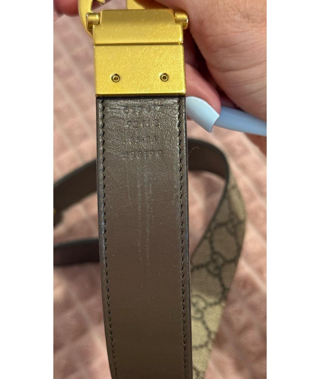 GUCCI Коричневый кожаный ремень, фото 3
