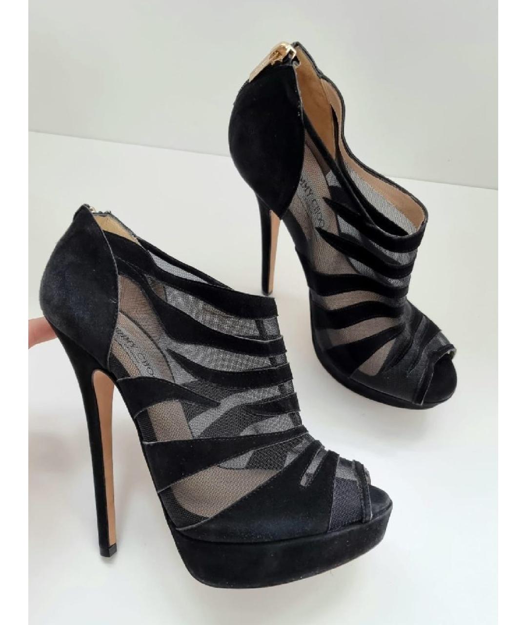 JIMMY CHOO Черные кожаные туфли, фото 9