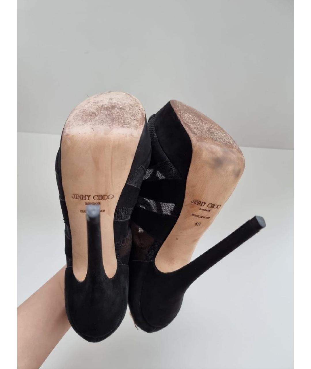 JIMMY CHOO Черные кожаные туфли, фото 7