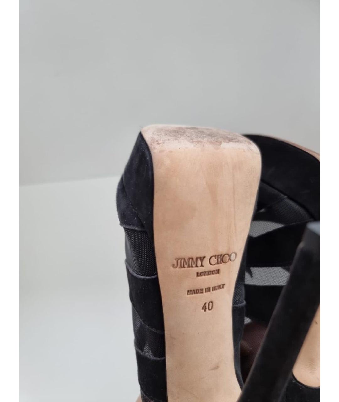 JIMMY CHOO Черные кожаные туфли, фото 5