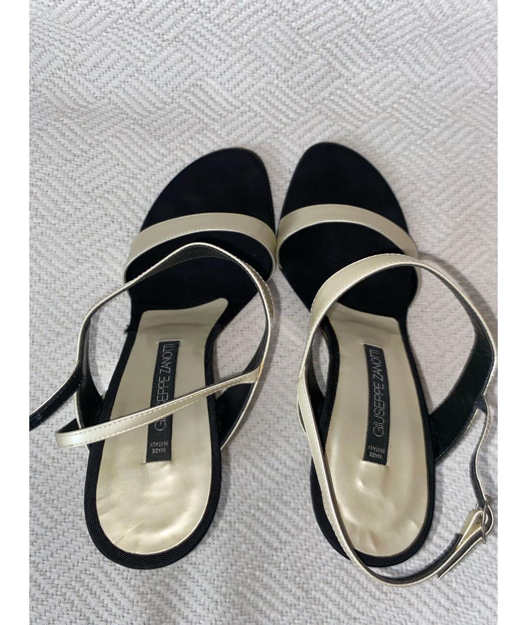 GIUSEPPE ZANOTTI DESIGN Бежевые кожаные босоножки, фото 3