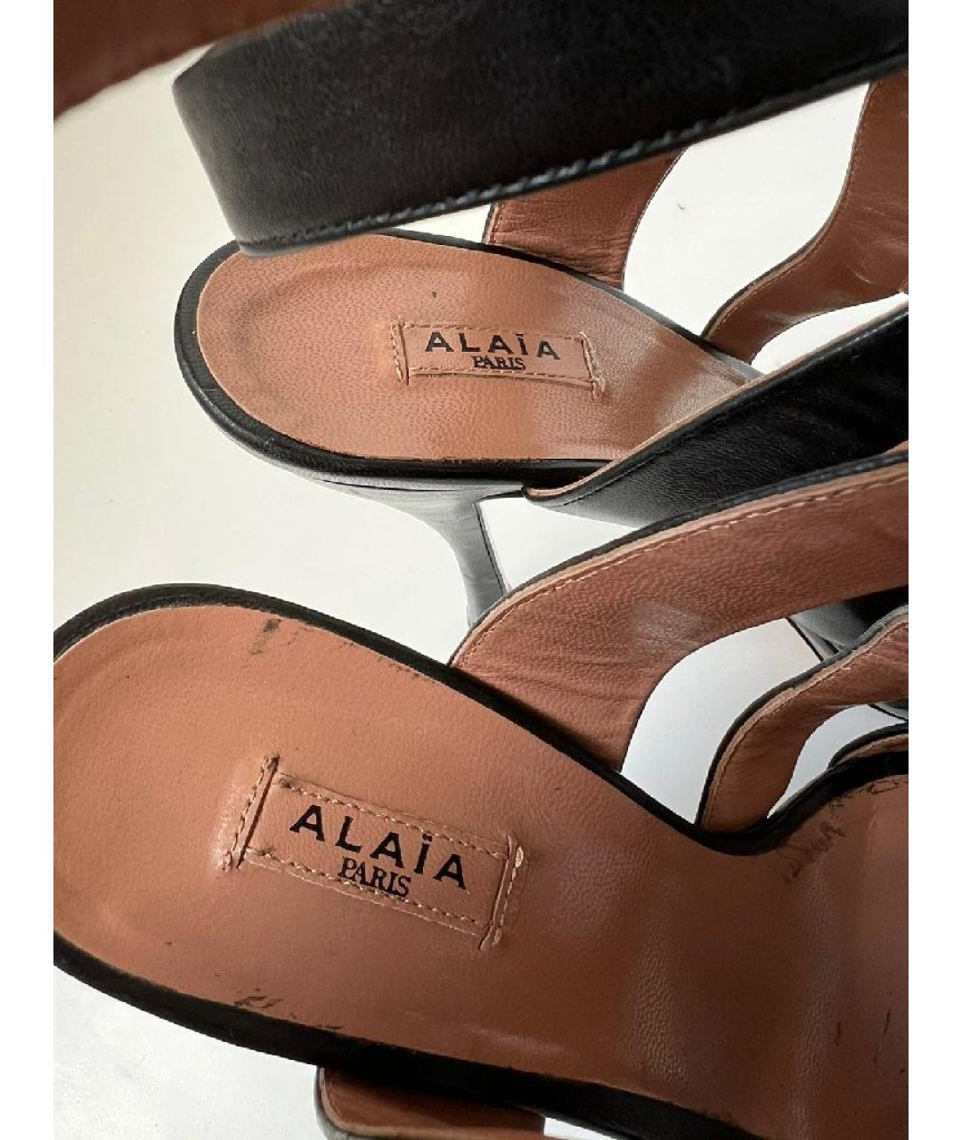 ALAIA Черные босоножки, фото 6