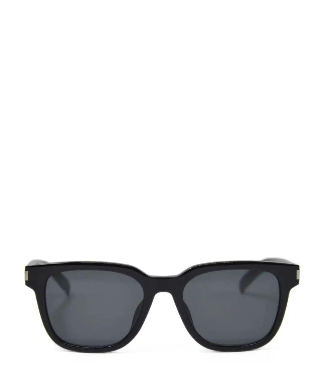 SAINT LAURENT Черные пластиковые солнцезащитные очки, фото 1