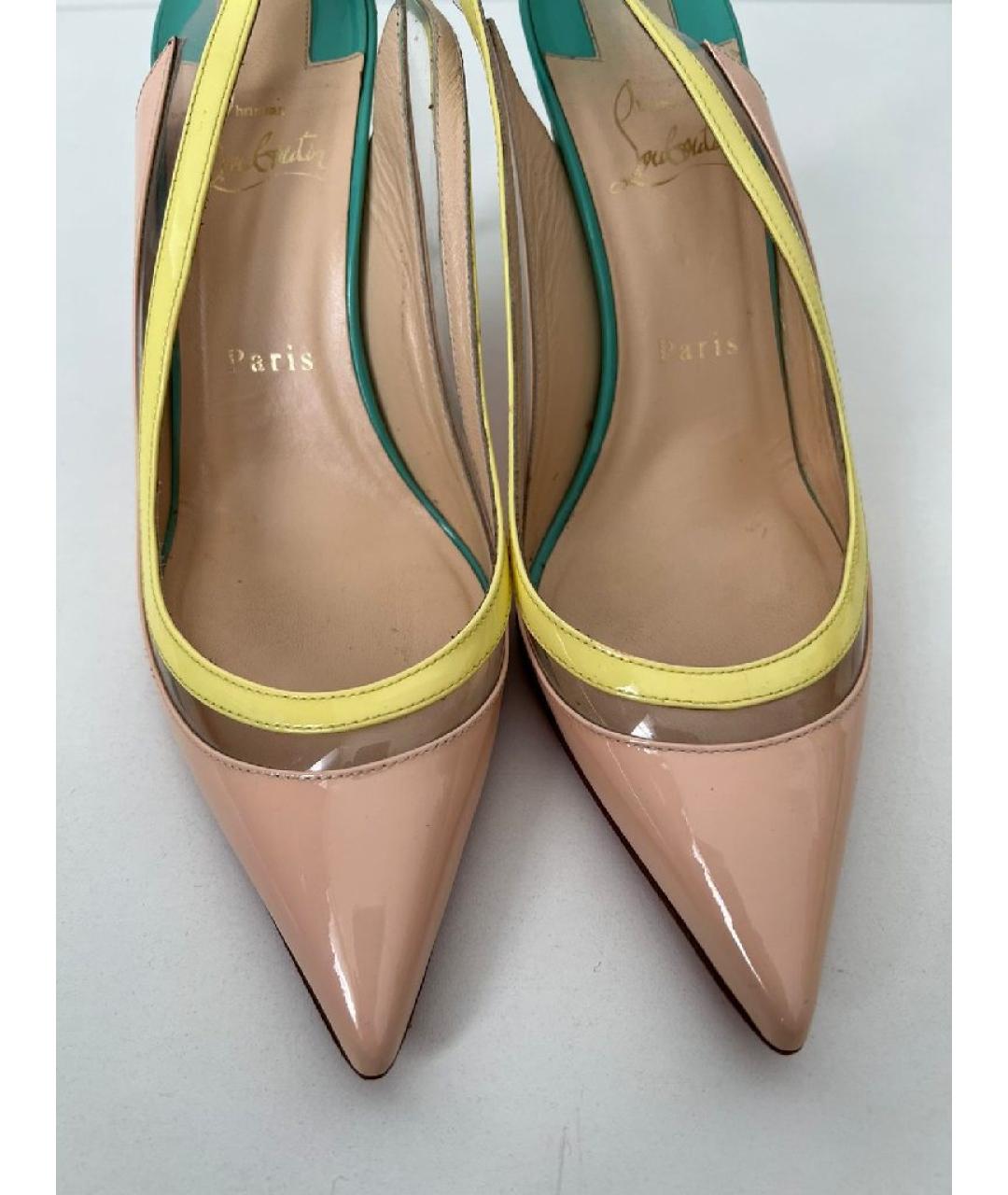 CHRISTIAN LOUBOUTIN Коралловые неопреновые туфли, фото 3