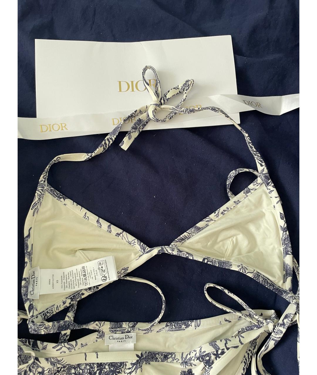 CHRISTIAN DIOR Голубой купальник, фото 5