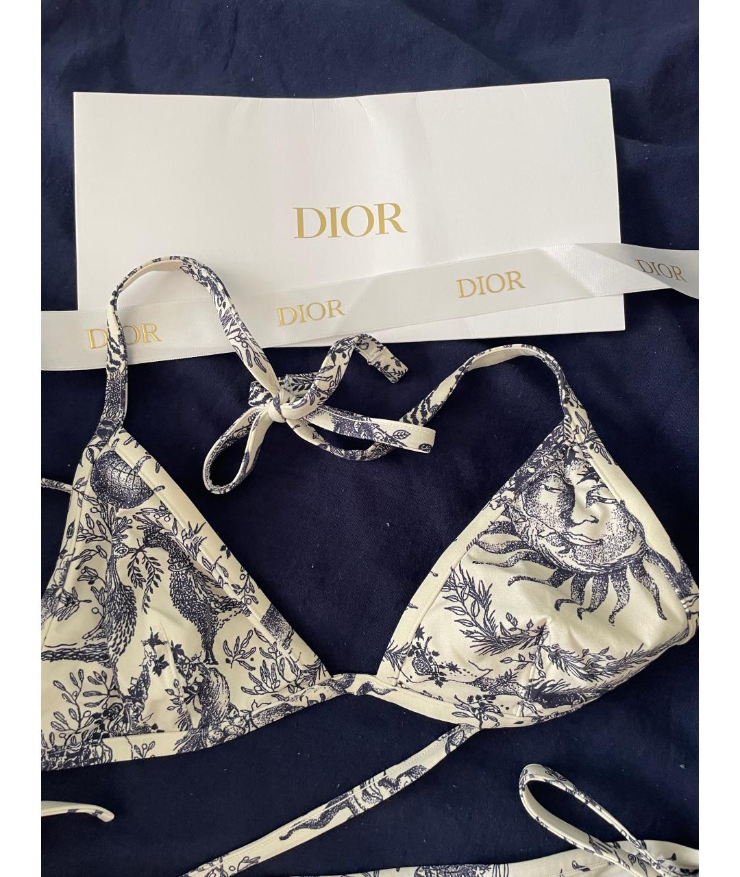 CHRISTIAN DIOR Голубой купальник, фото 2