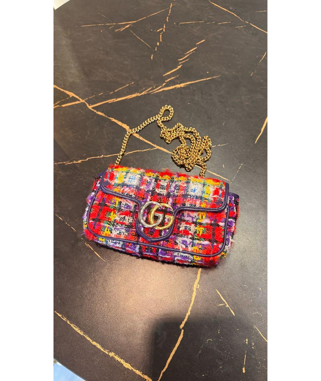 GUCCI Мульти твидовая сумка через плечо, фото 2
