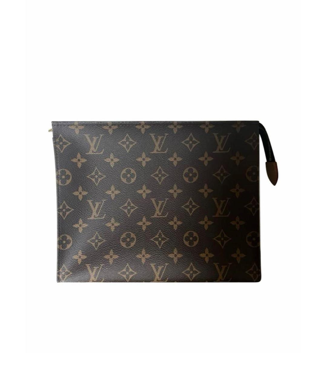 LOUIS VUITTON Коричневая косметичка, фото 1