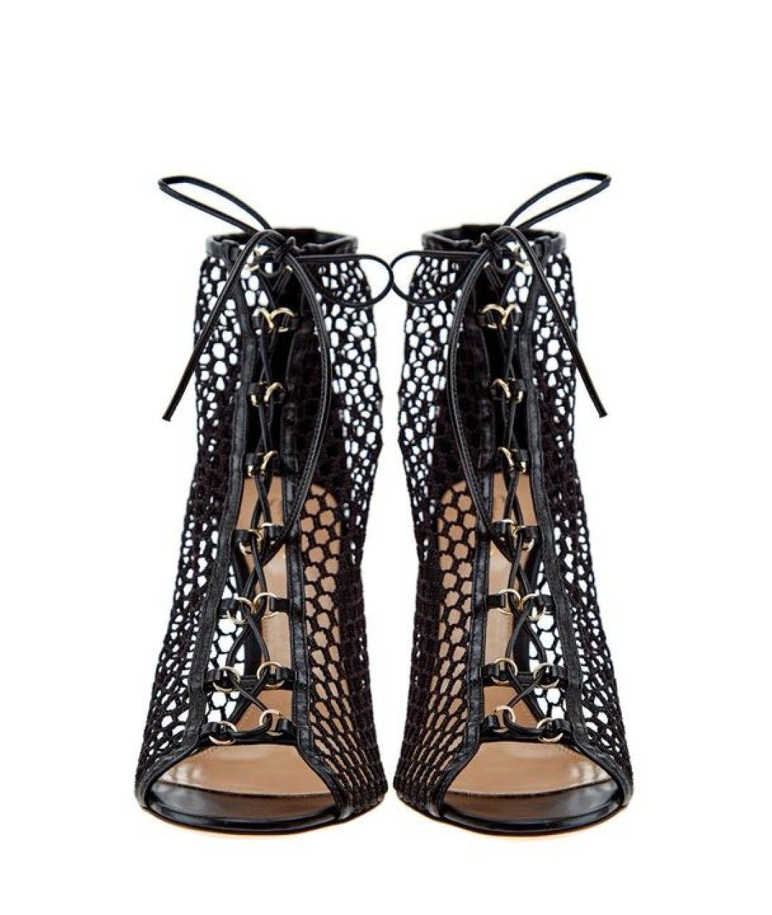 GIANVITO ROSSI Черные кожаные босоножки, фото 2