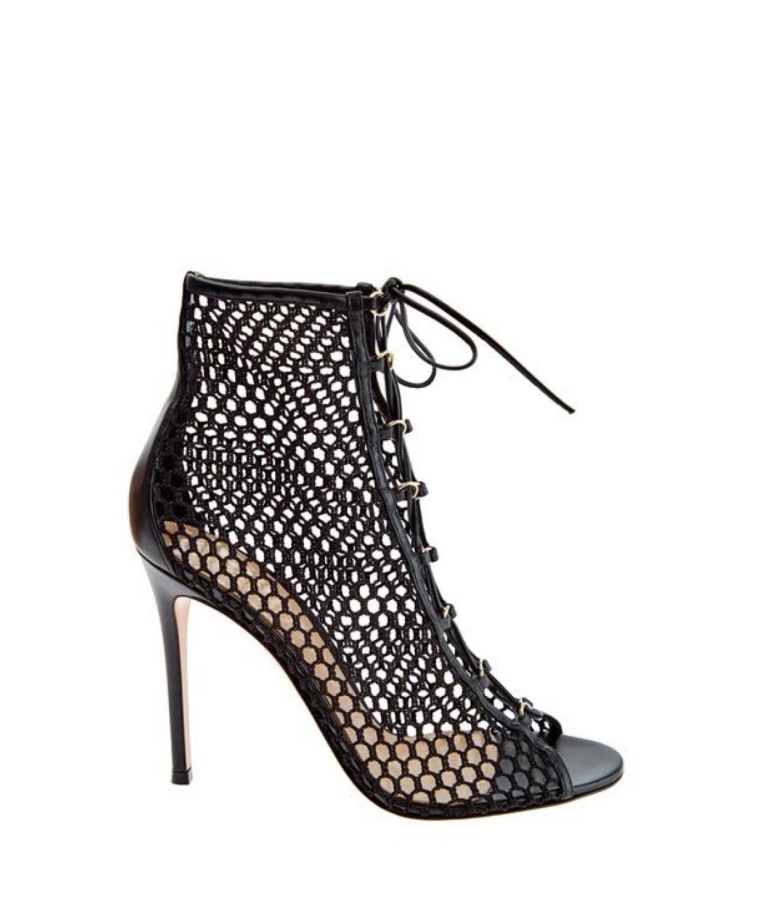 GIANVITO ROSSI Черные кожаные босоножки, фото 1