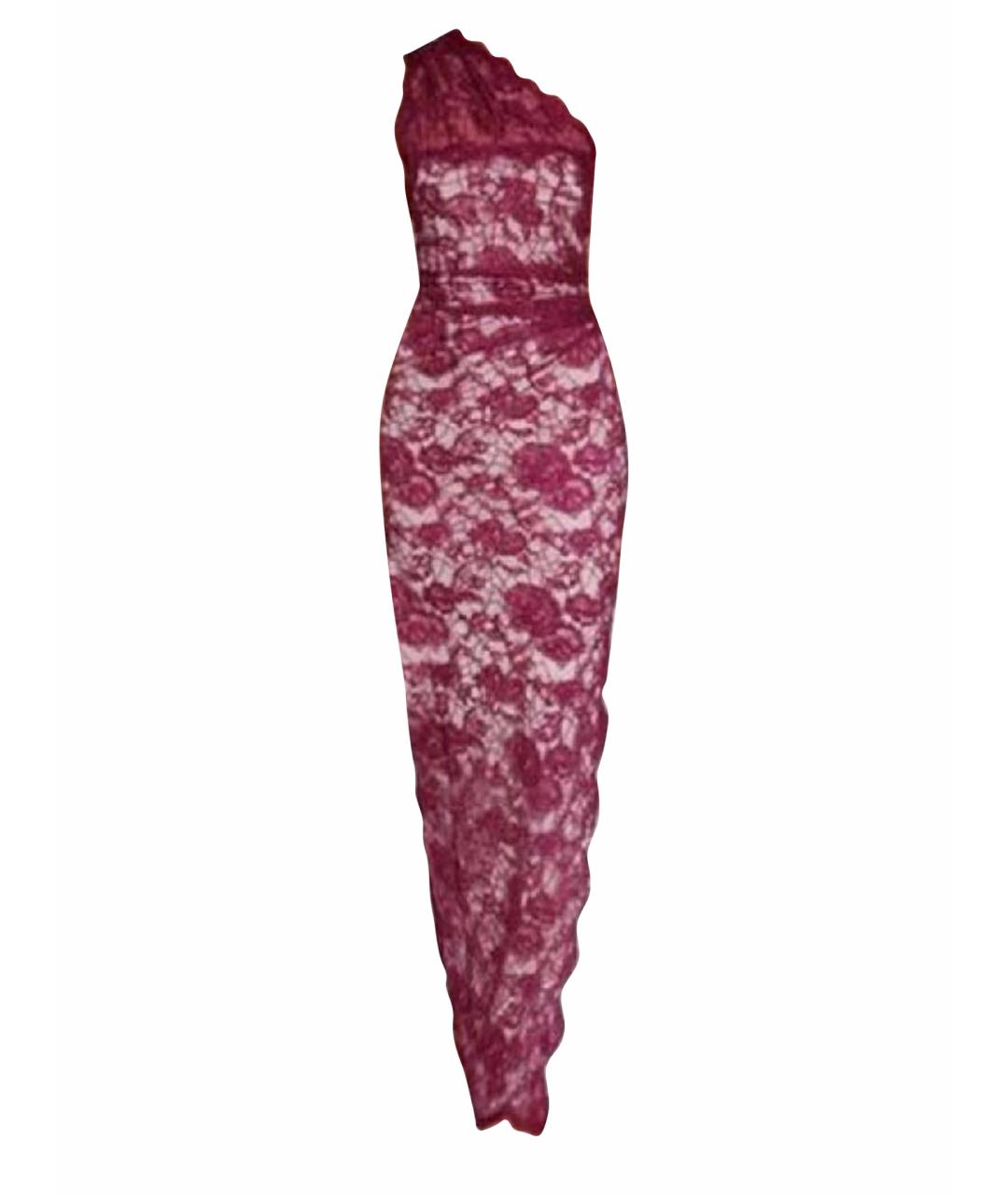 EMILIO PUCCI Бордовое вискозное вечернее платье, фото 1
