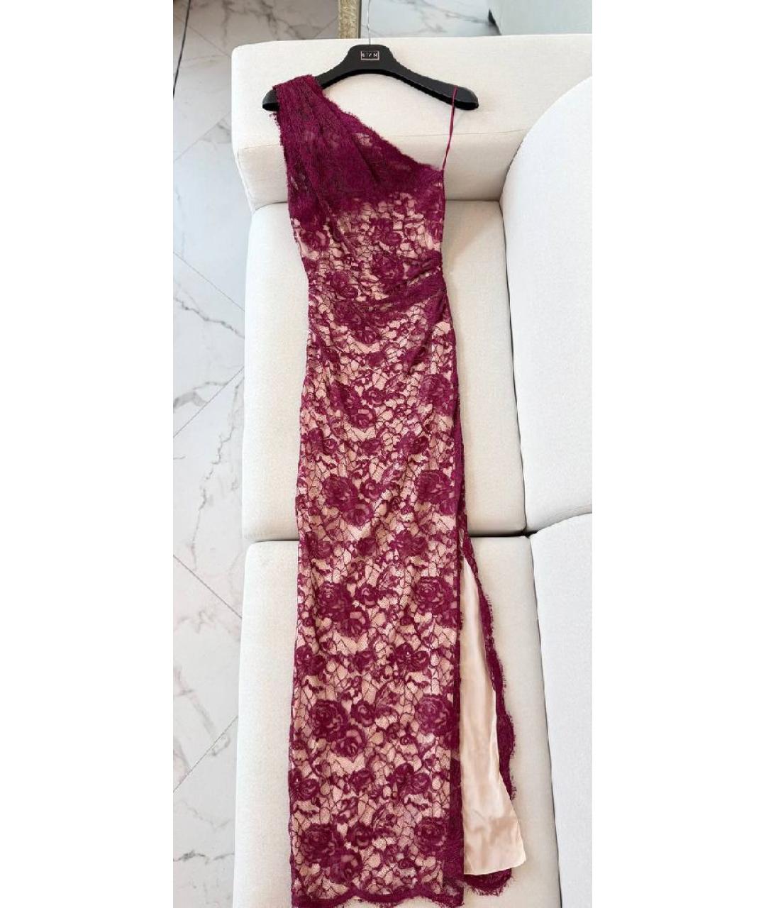 EMILIO PUCCI Бордовое вискозное вечернее платье, фото 2