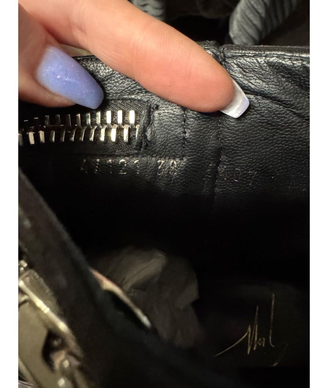 GIUSEPPE ZANOTTI DESIGN Черные кожаные ботильоны, фото 6