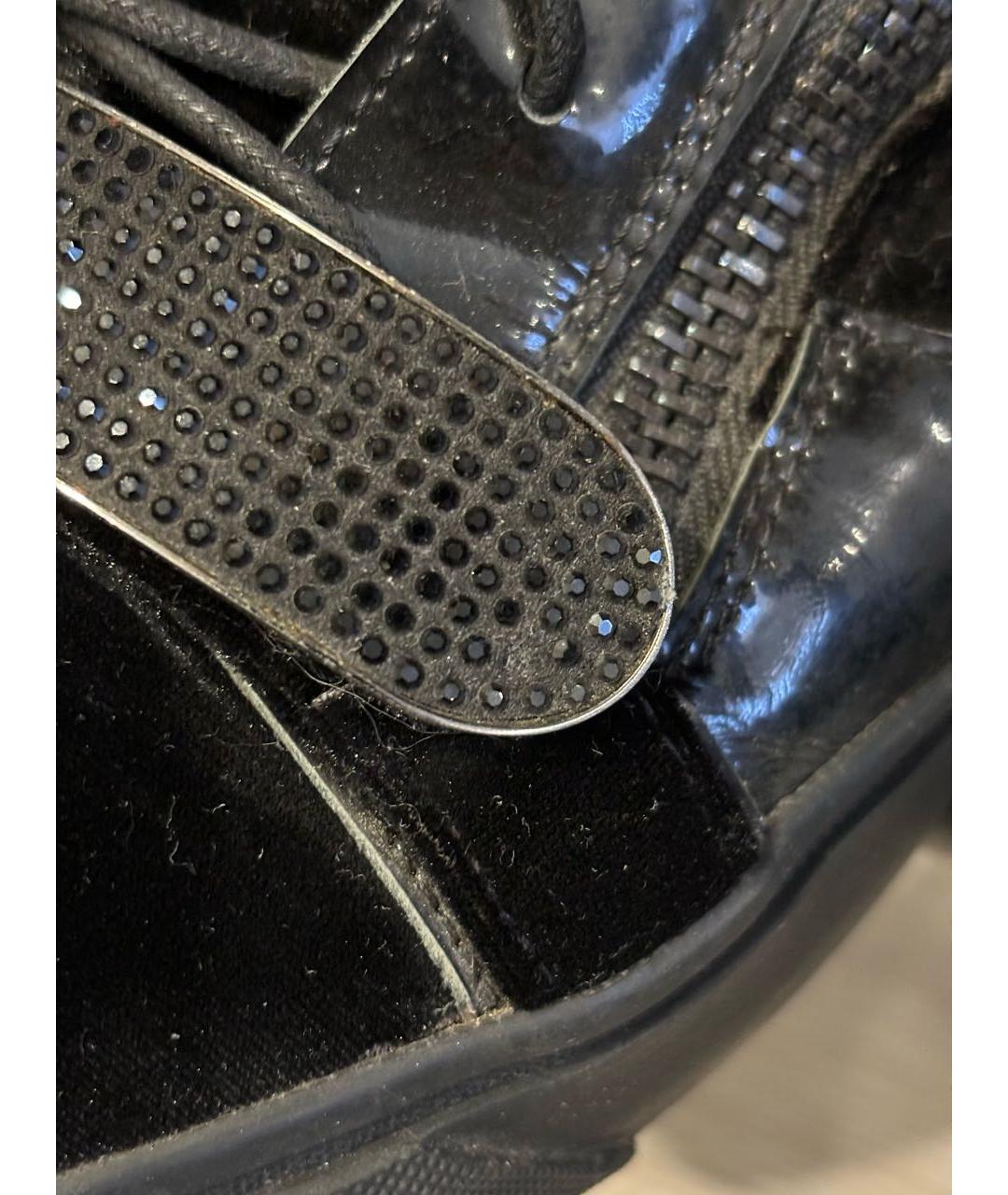 GIUSEPPE ZANOTTI DESIGN Черные высокие кроссовки / кеды, фото 6