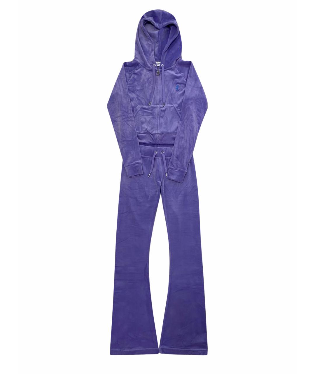JUICY COUTURE Фиолетовый велюровый спортивные костюмы, фото 1