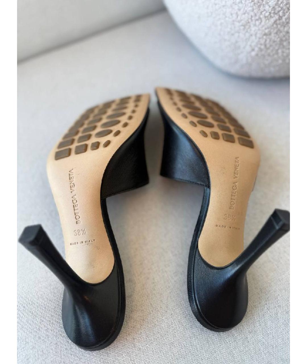BOTTEGA VENETA Черные мюли, фото 3