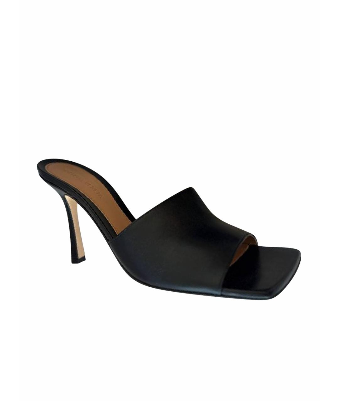 BOTTEGA VENETA Черные мюли, фото 1