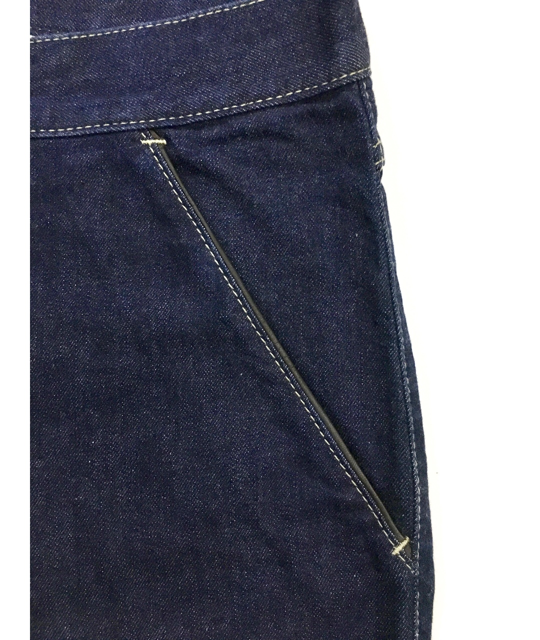 BILANCIONI Темно-синие хлопковые прямые джинсы, фото 8