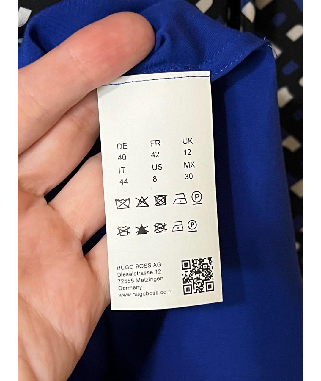 HUGO BOSS Мульти вискозное повседневное платье, фото 5