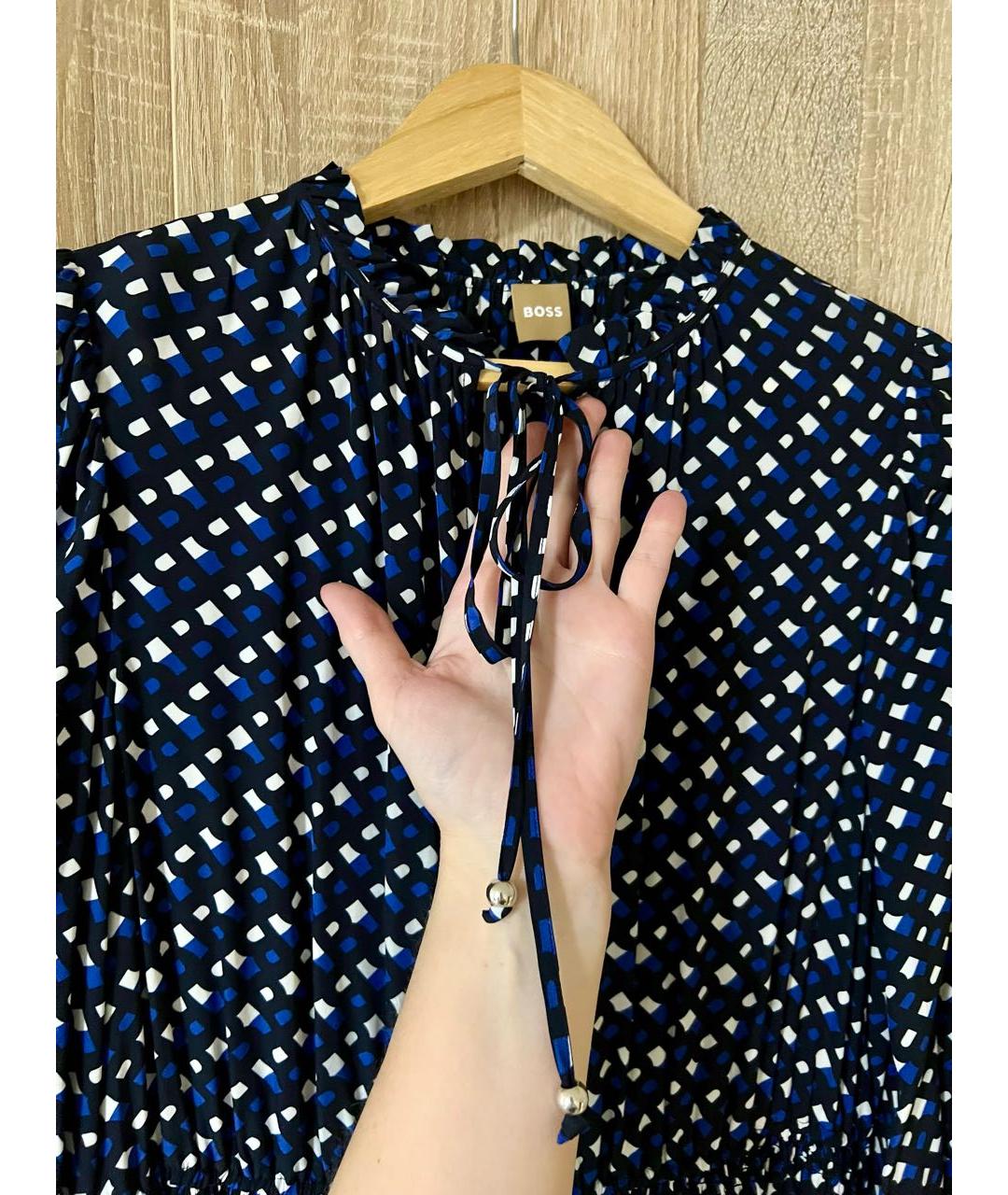 HUGO BOSS Мульти вискозное повседневное платье, фото 3