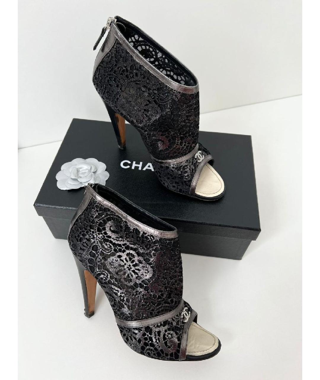 CHANEL Черные туфли, фото 5