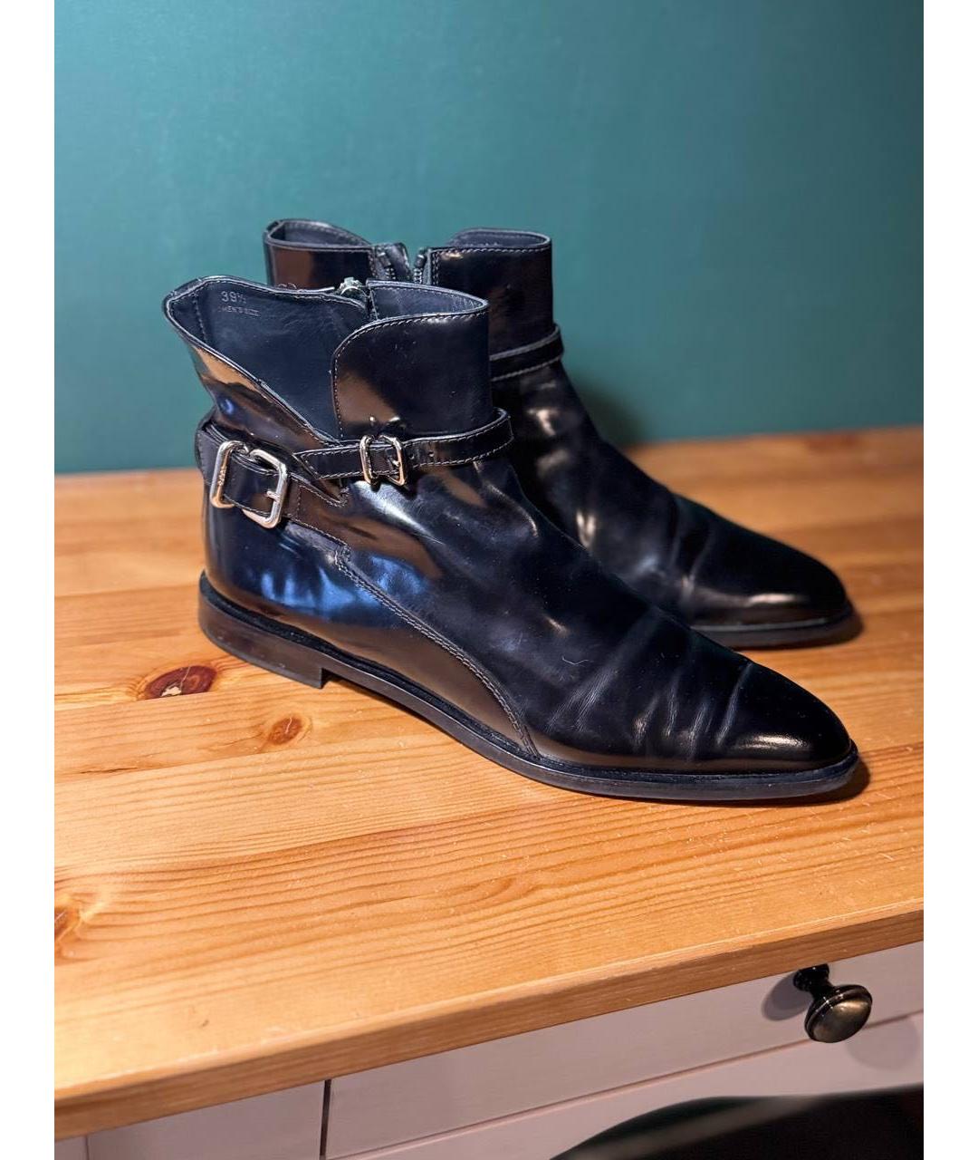 TOD'S Черные кожаные ботинки, фото 2
