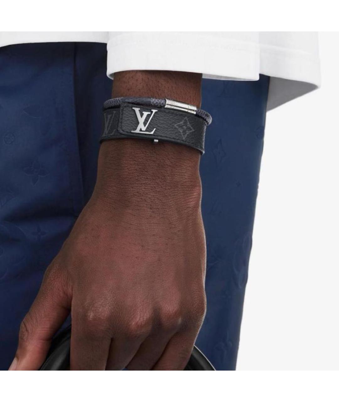 LOUIS VUITTON Черный браслет, фото 4