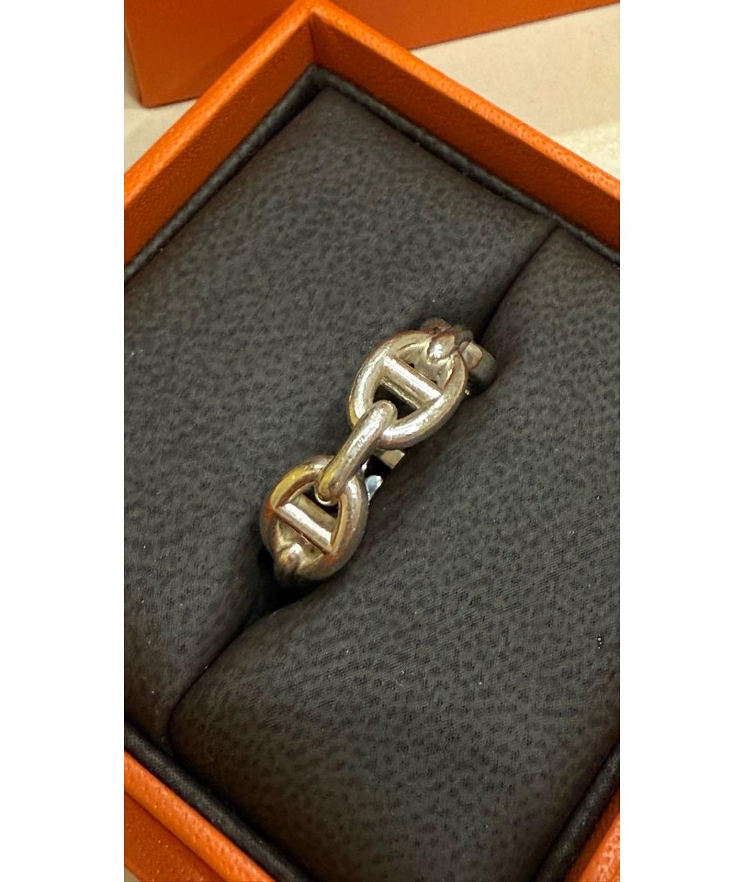HERMES Серебряное серебряное кольцо, фото 8