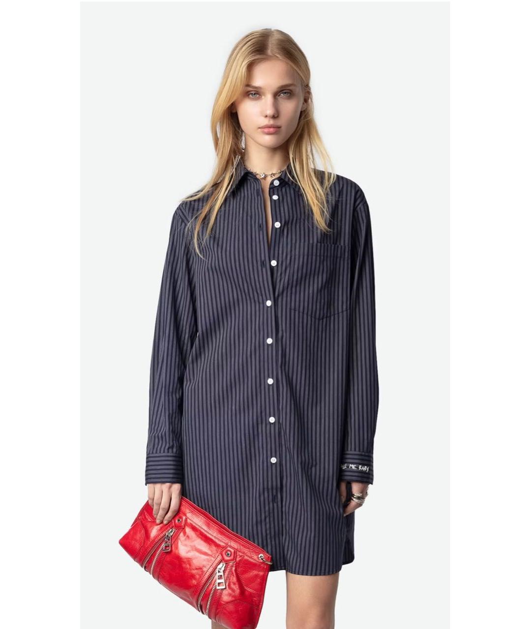 ZADIG & VOLTAIRE Синяя хлопковая рубашка, фото 2