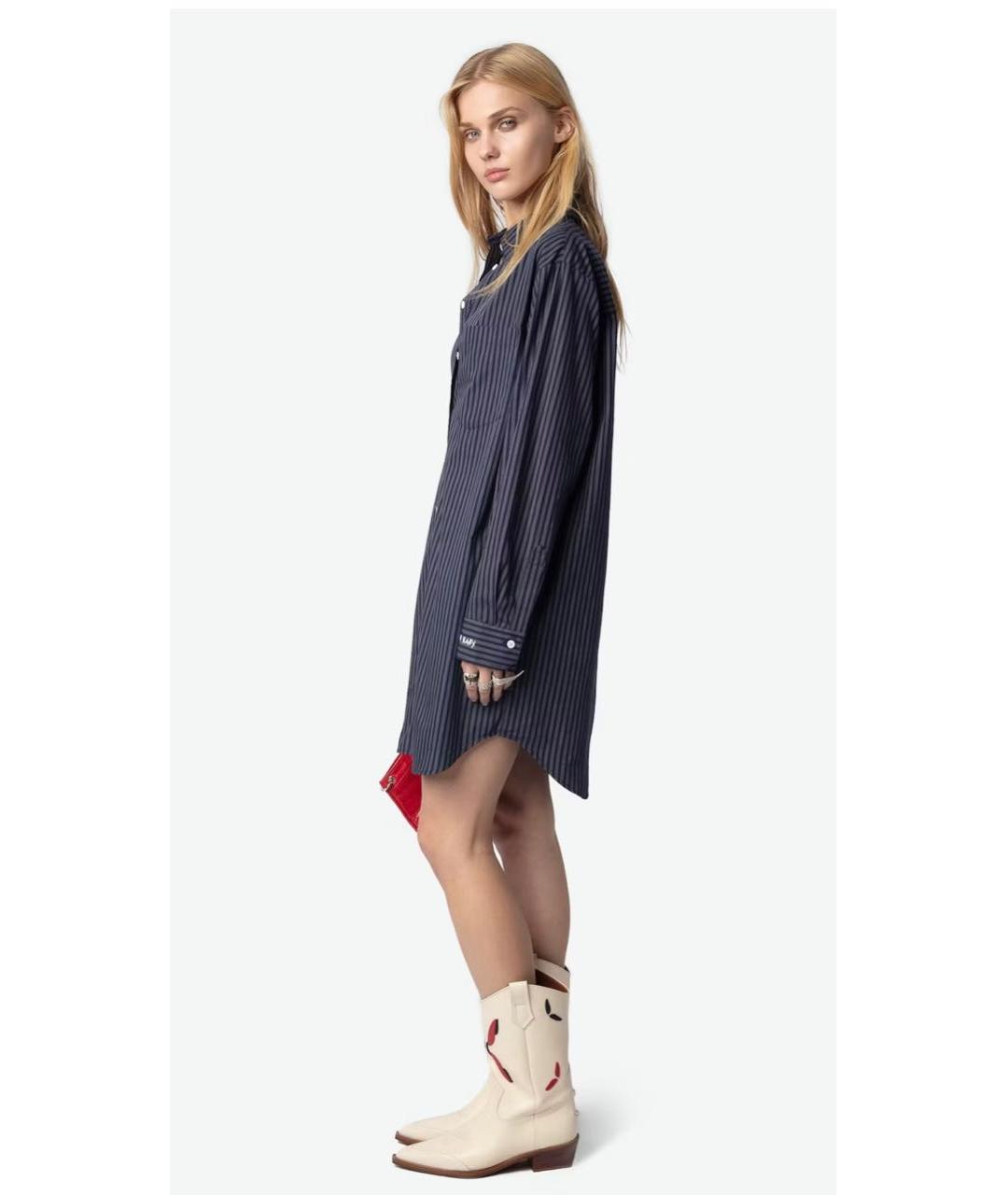 ZADIG & VOLTAIRE Синяя хлопковая рубашка, фото 3