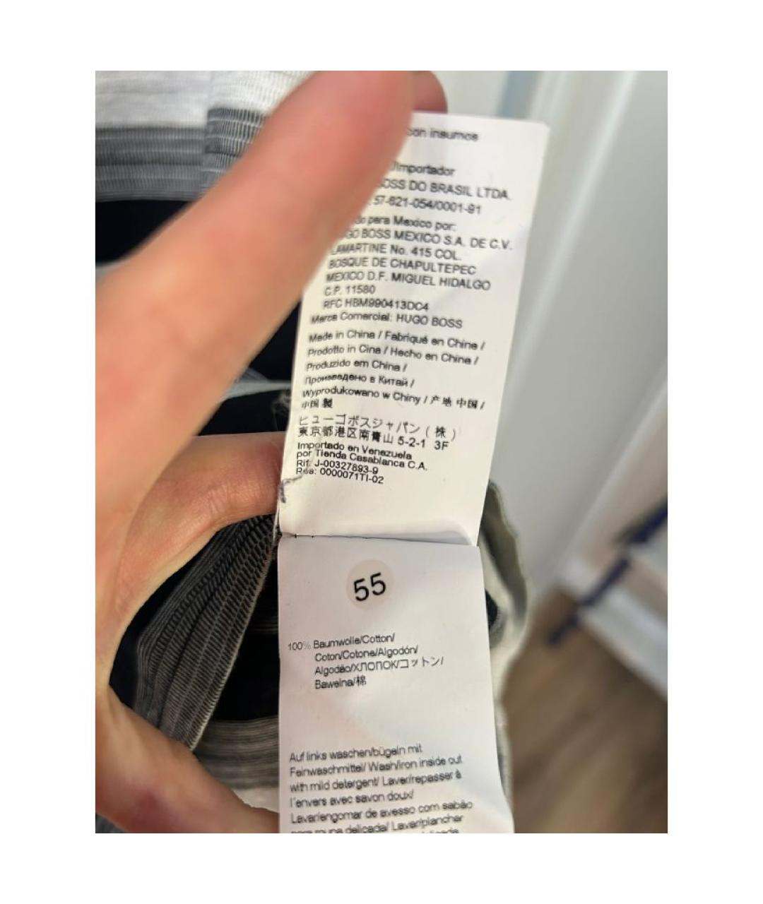 HUGO BOSS Хлопковая футболка, фото 4