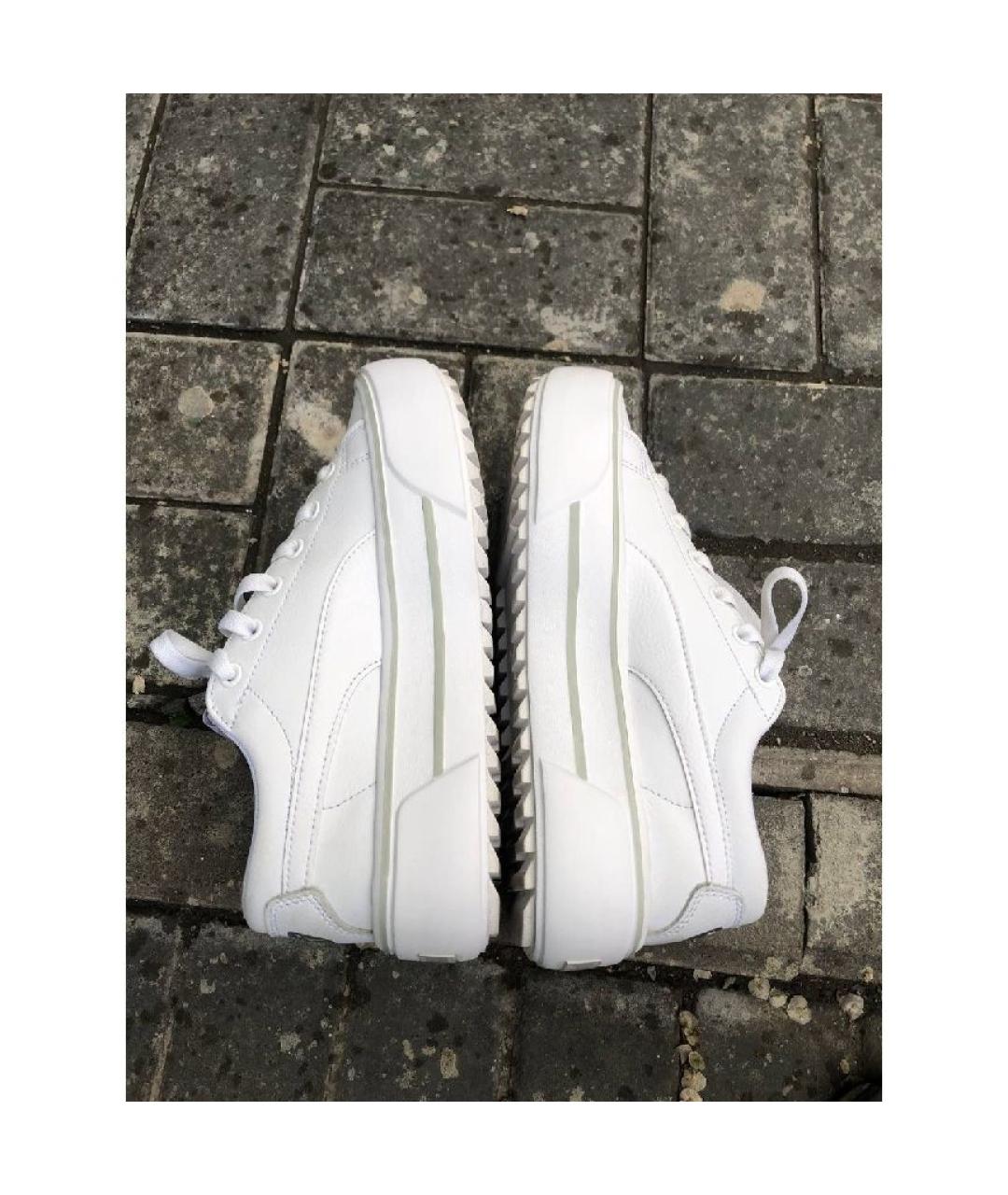 PUMA Белые кожаные кеды, фото 8
