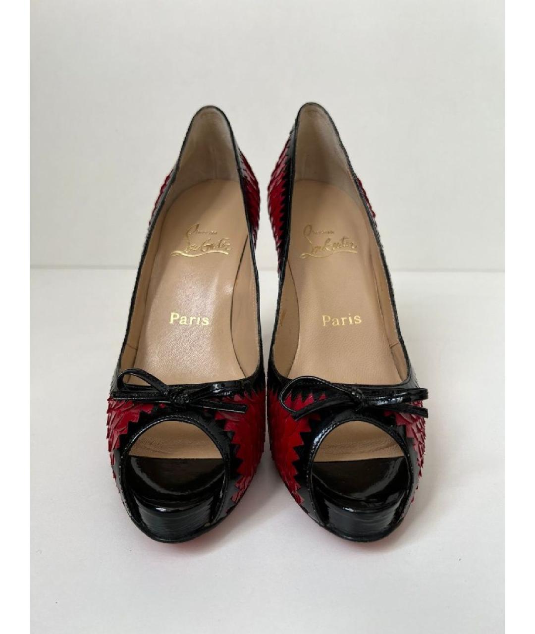 CHRISTIAN LOUBOUTIN Красные кожаные туфли, фото 3