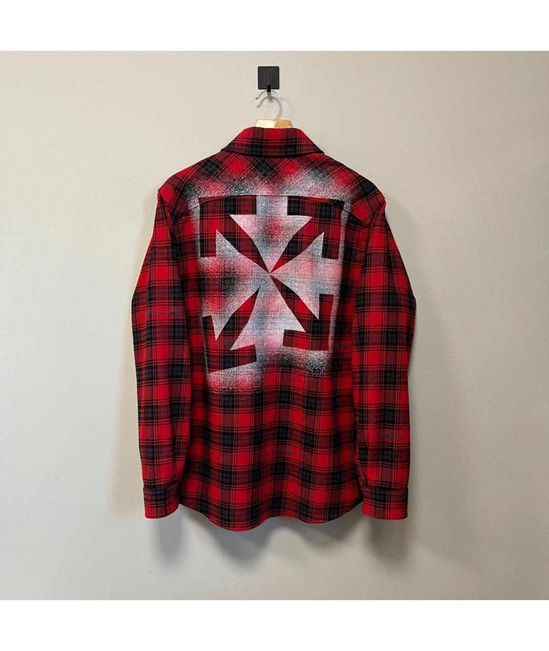 OFF-WHITE Хлопко-полиэстеровая кэжуал рубашка, фото 6