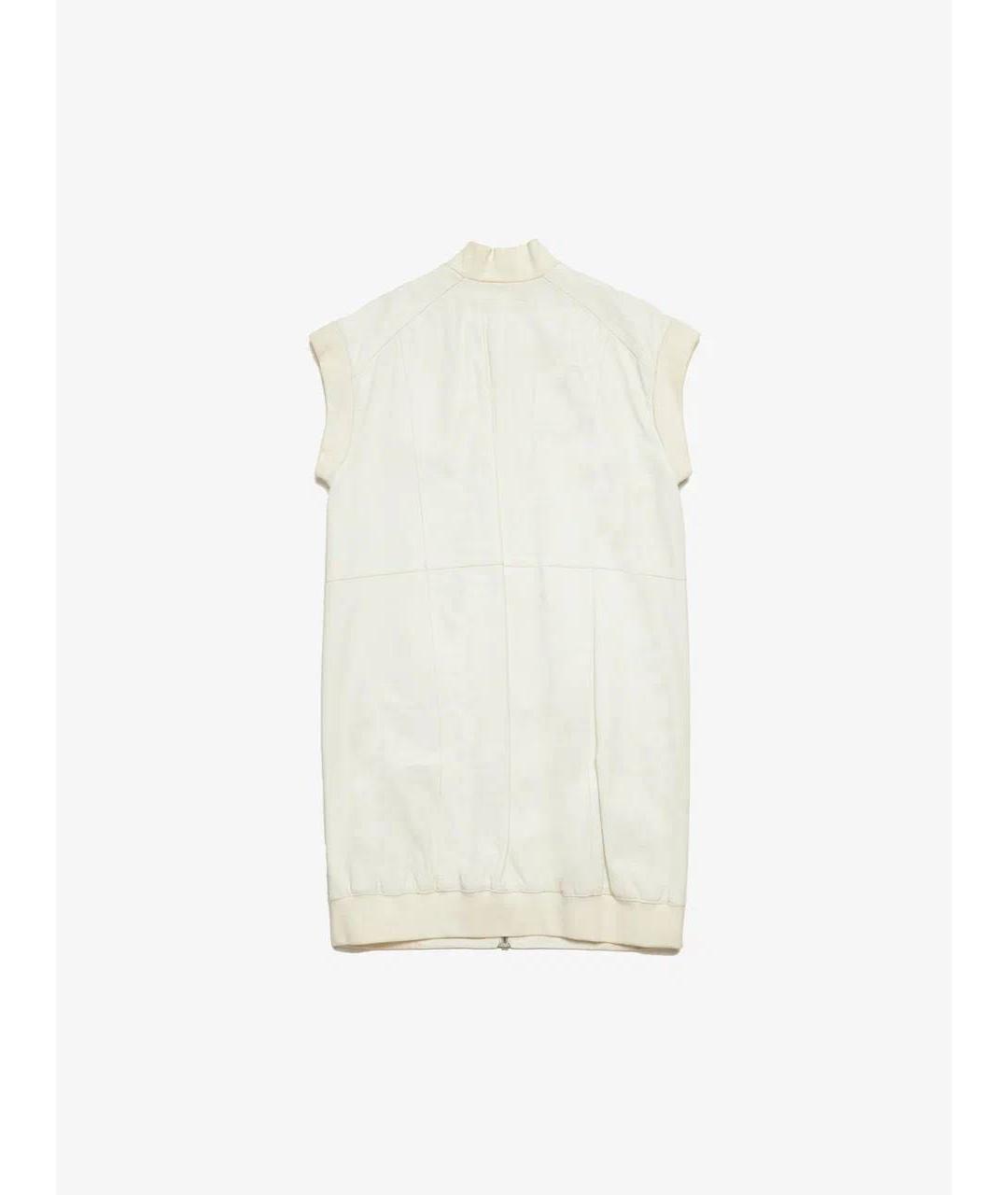 MM6 MAISON MARGIELA Белое кожаное платье, фото 2