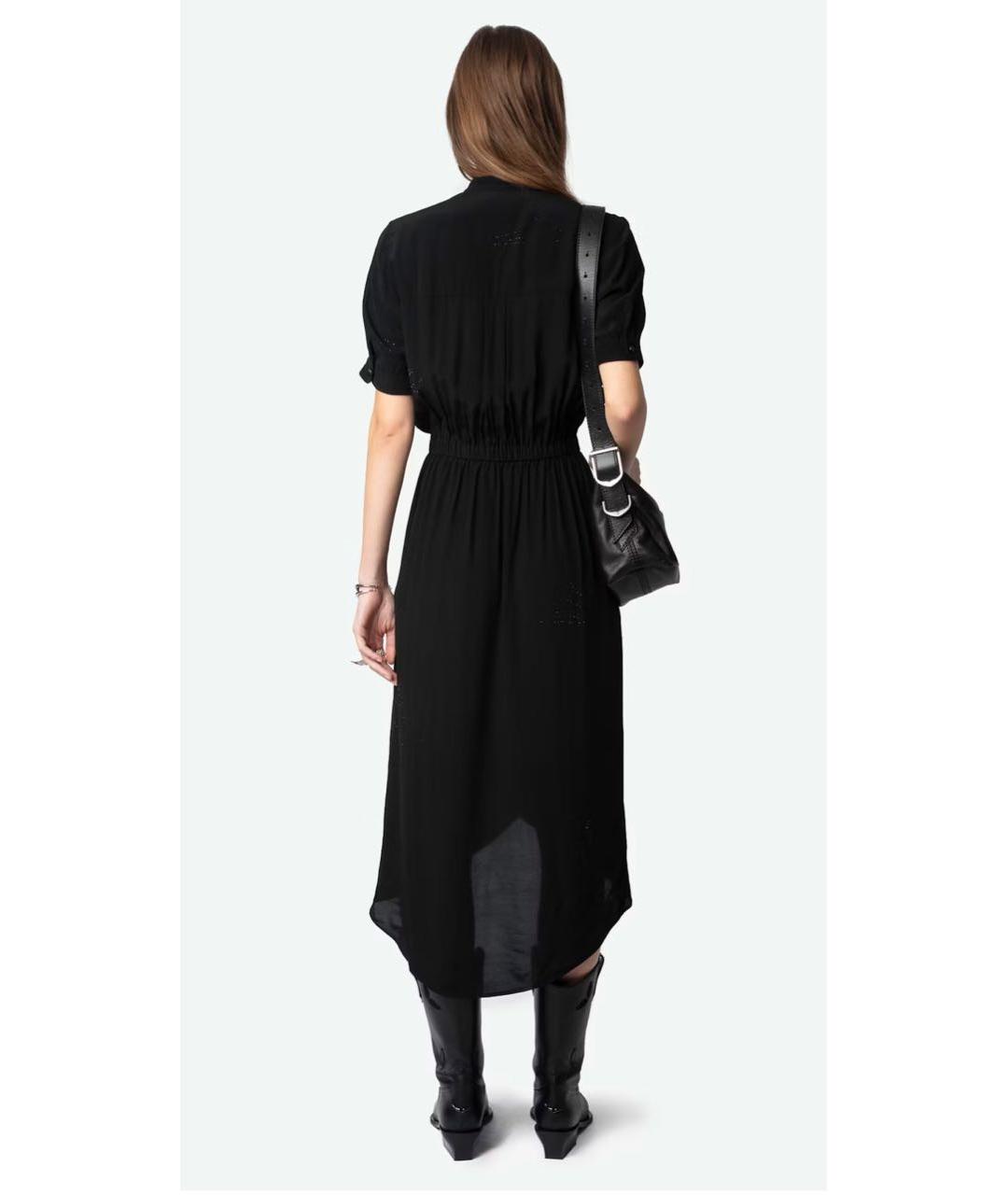 ZADIG & VOLTAIRE Черное вискозное повседневное платье, фото 2