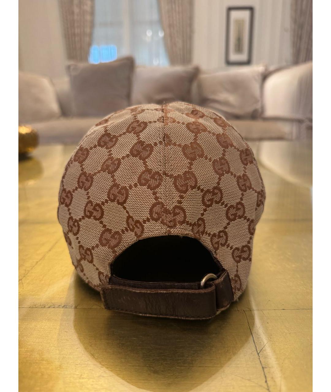 GUCCI Коричневая хлопковая кепка, фото 3