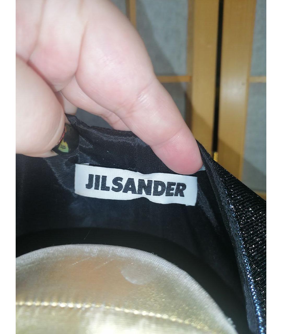 JIL SANDER Серебряное ацетатное платье, фото 3