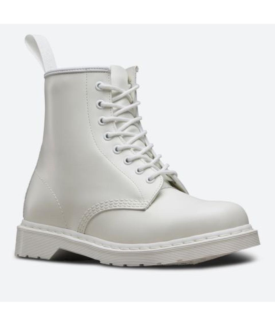 DR. MARTENS Белые кожаные ботинки, фото 9