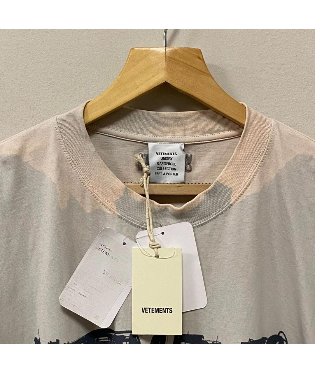 VETEMENTS Хлопковая футболка, фото 4