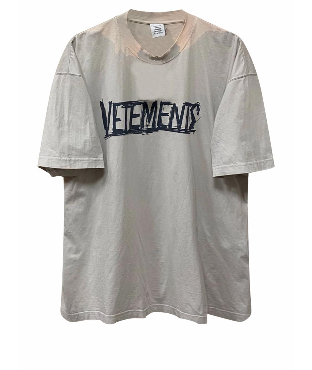 VETEMENTS Хлопковая футболка, фото 1