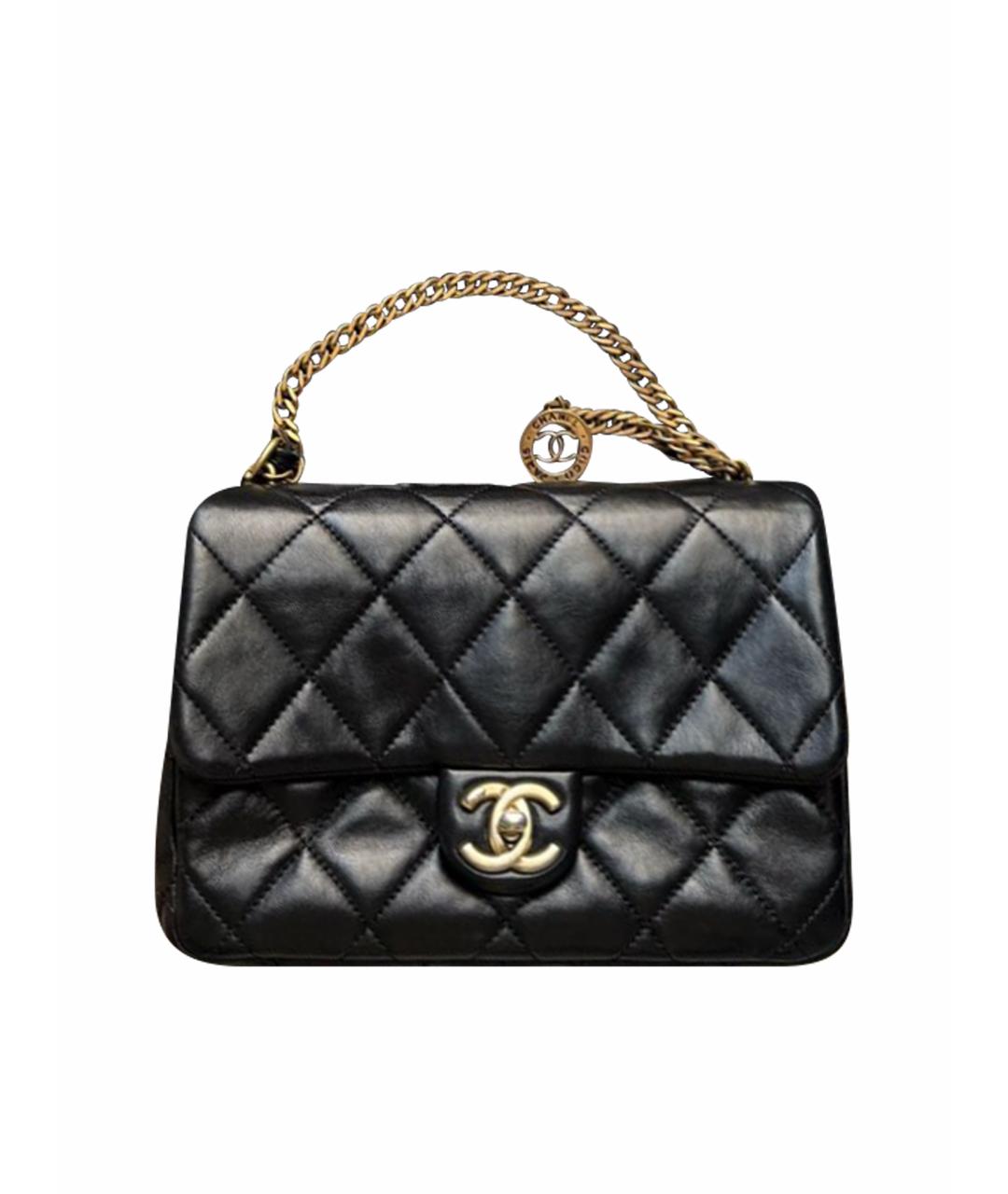 CHANEL Черная кожаная сумка тоут, фото 1