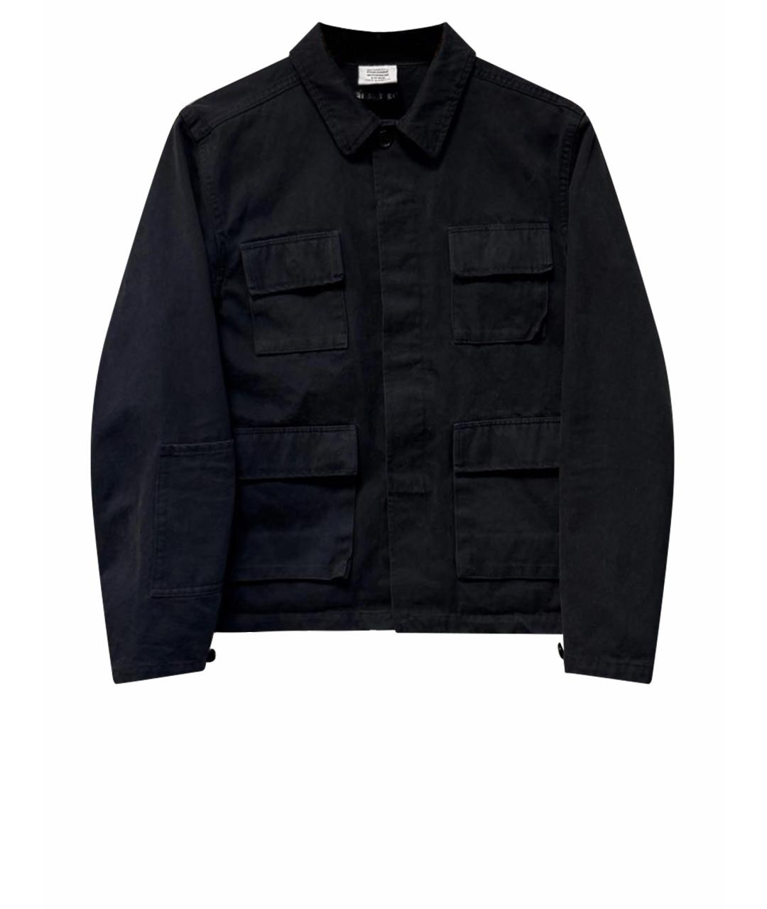 VETEMENTS Черная хлопковая куртка, фото 1