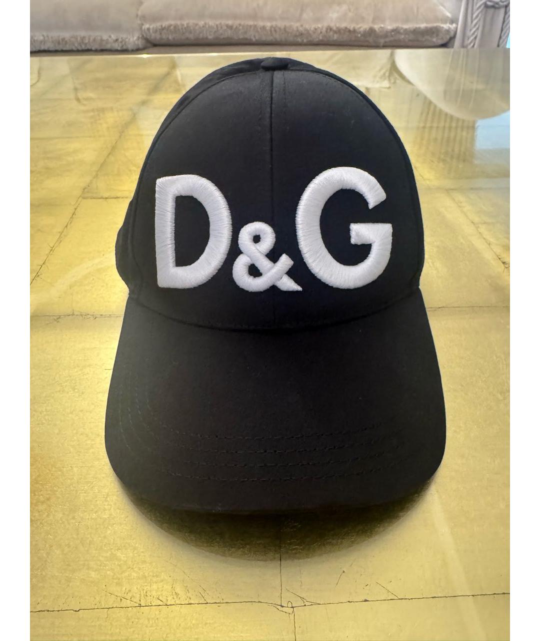 DOLCE&GABBANA Черная хлопковая кепка, фото 7