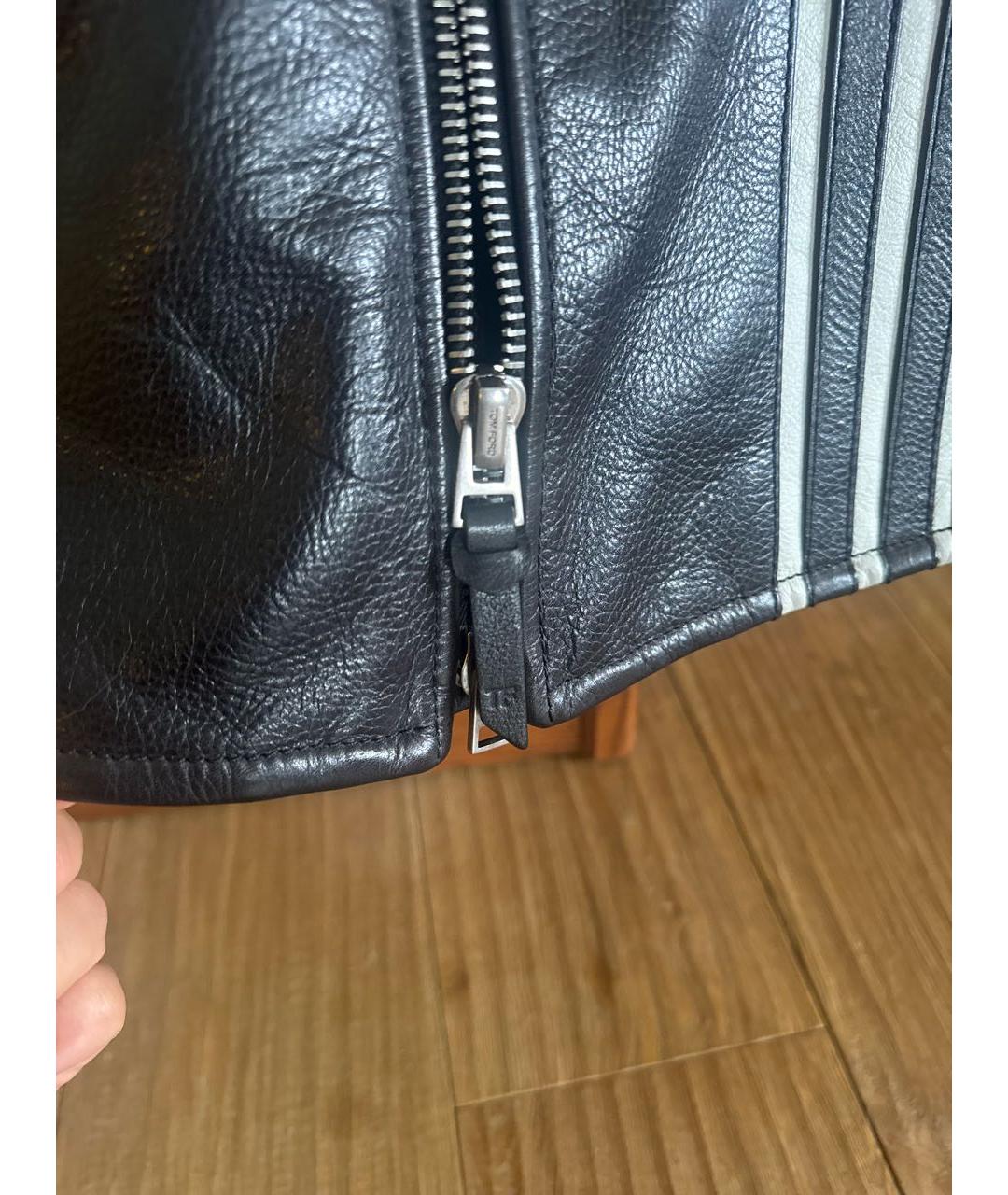 TOM FORD Черная кожаная куртка, фото 4