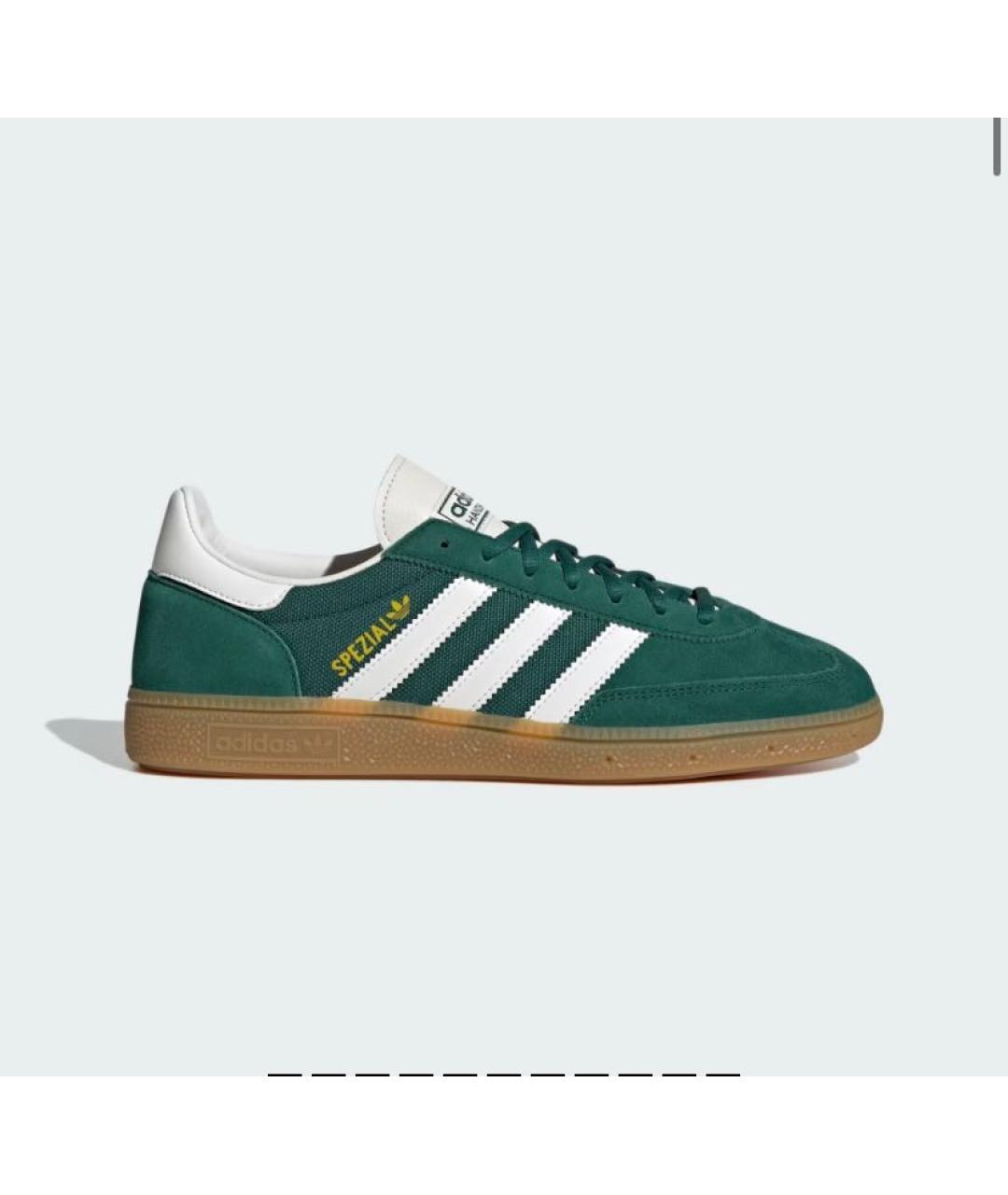 ADIDAS Зеленые замшевые низкие кроссовки / кеды, фото 7