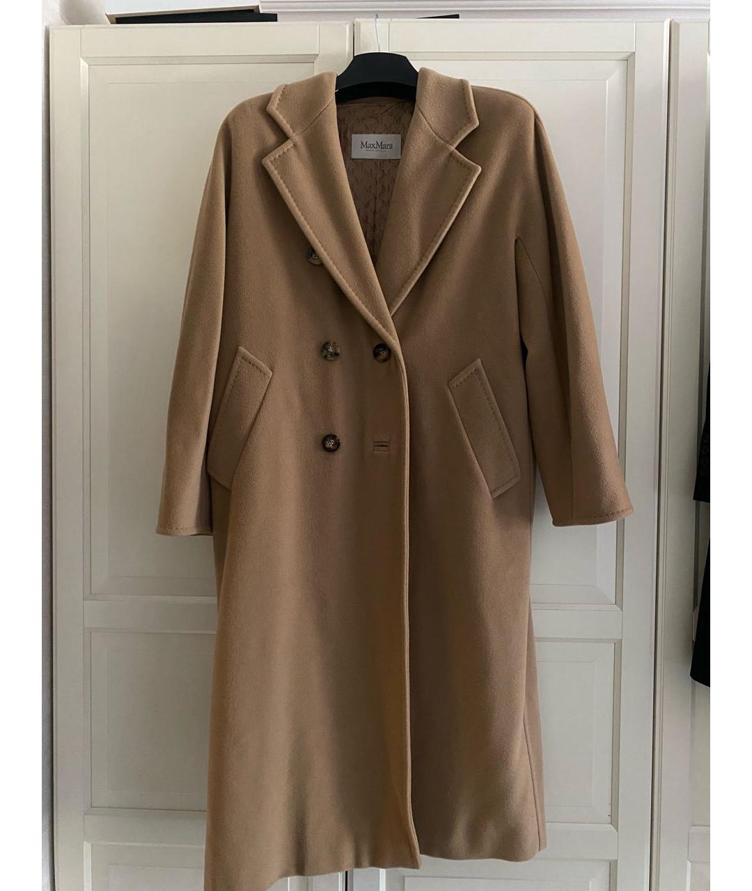 MAX MARA Бежевое шерстяное пальто, фото 2
