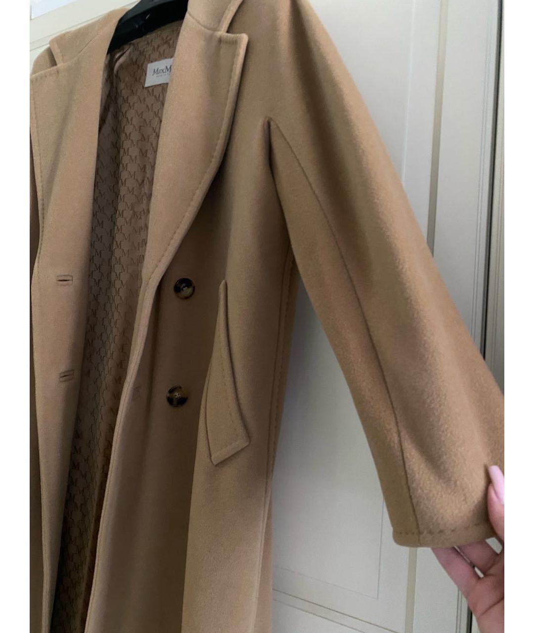 MAX MARA Бежевое шерстяное пальто, фото 3